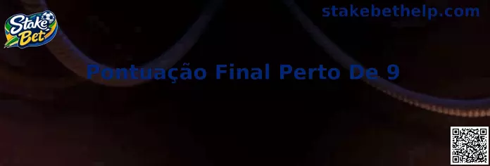 Representação da Pontuação Final Perto De 9 no baccarat