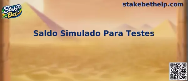 Saldo Simulado Para Testes no stake mines