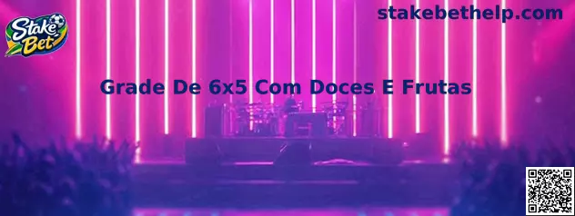 Grade De 6x5 Com Doces E Frutas
