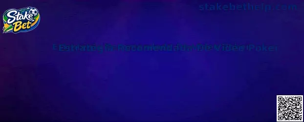 Estratégia Recomendada De Video Poker